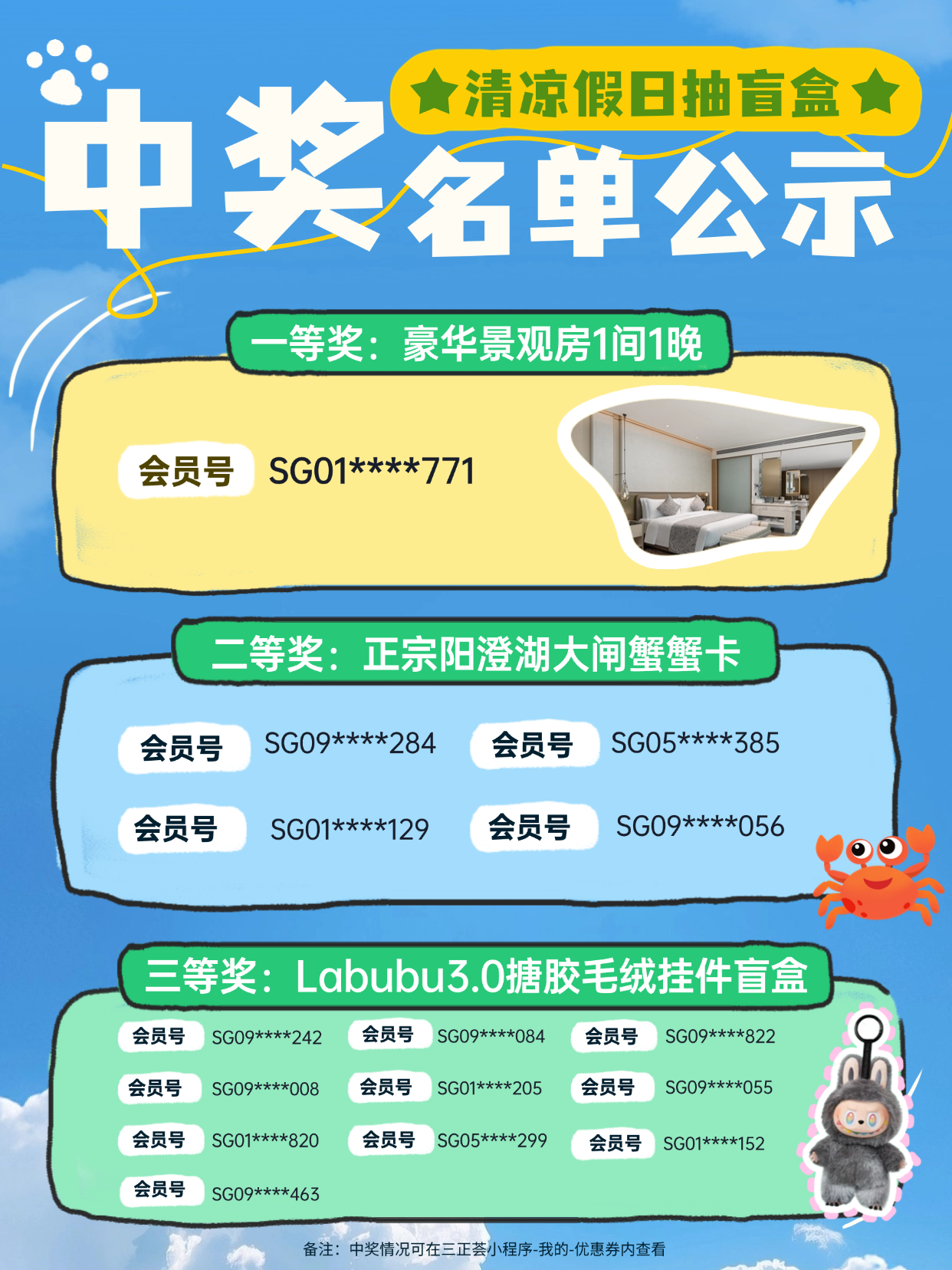 三正薈會員日盲盒抽獎活動中獎名單公示 (5).png